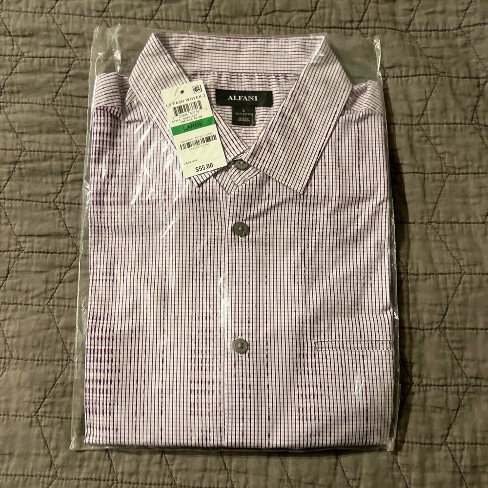 Men’s NWT Large Alfani Dress Shirt